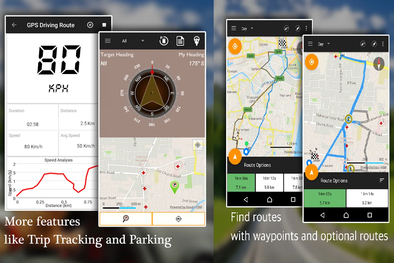 Z Offline Map Navigation wyszukuj, uzyskuj wskazówki i nawiguj w dowolnym miejscu, nawet bez połączenia z Internetem.
