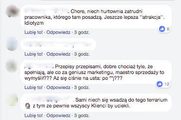 Komentarze o wystawie hurtowni nie należą do przychylnych