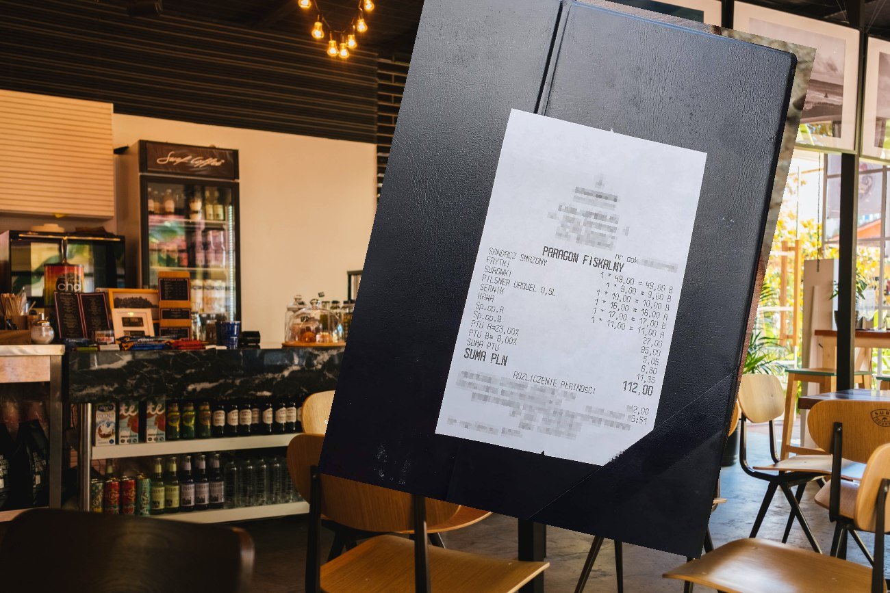 Paragon z restauracji