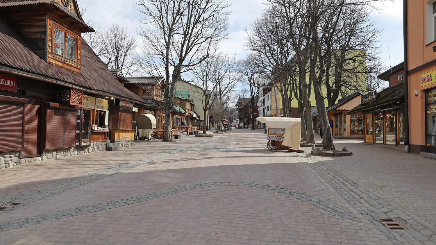 Zakopane odwiedza znacznie mniej turystów.