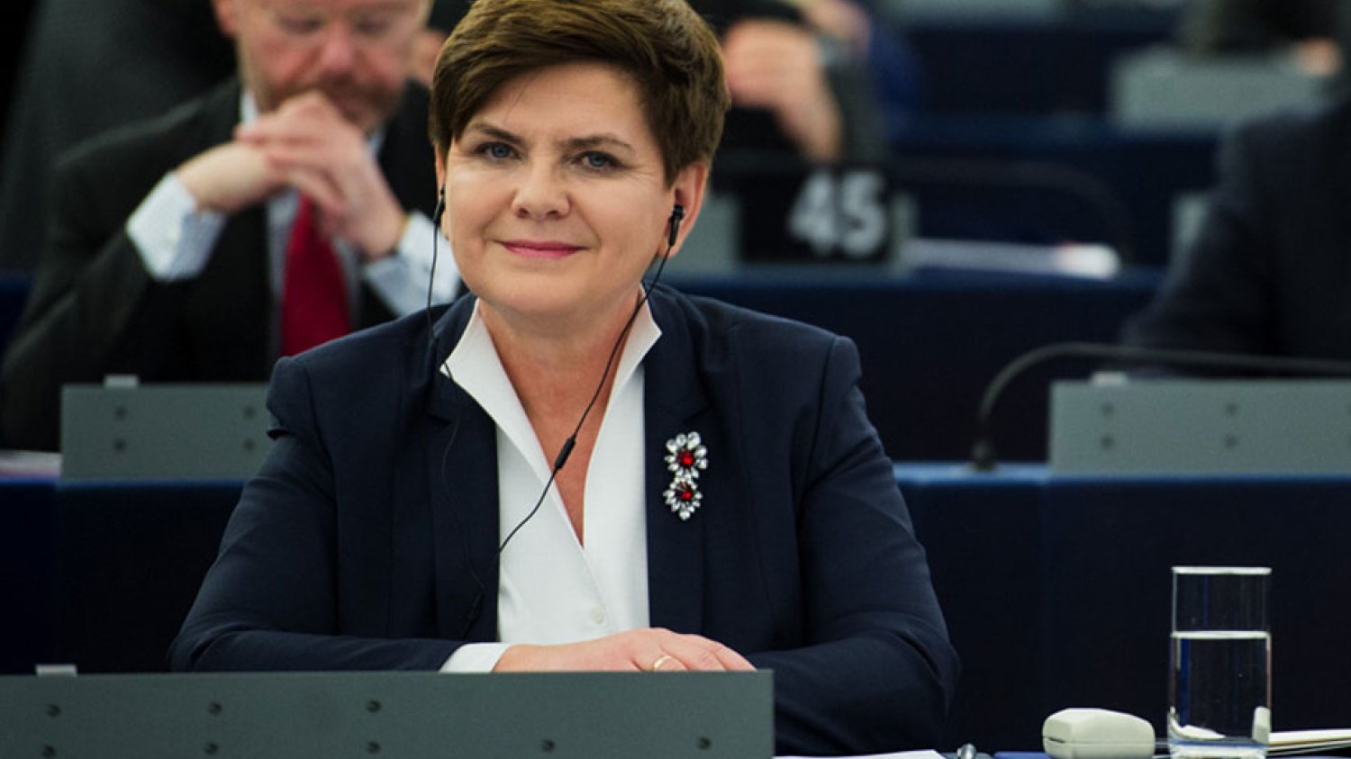 Premier Beata Szydło 19 stycznia w Strasburgu. Fot. P. Tracz/KPRM