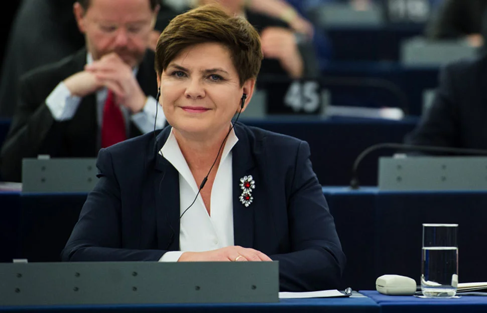 Premier Beata Szydło 19 stycznia w Strasburgu. Fot. P. Tracz/KPRM