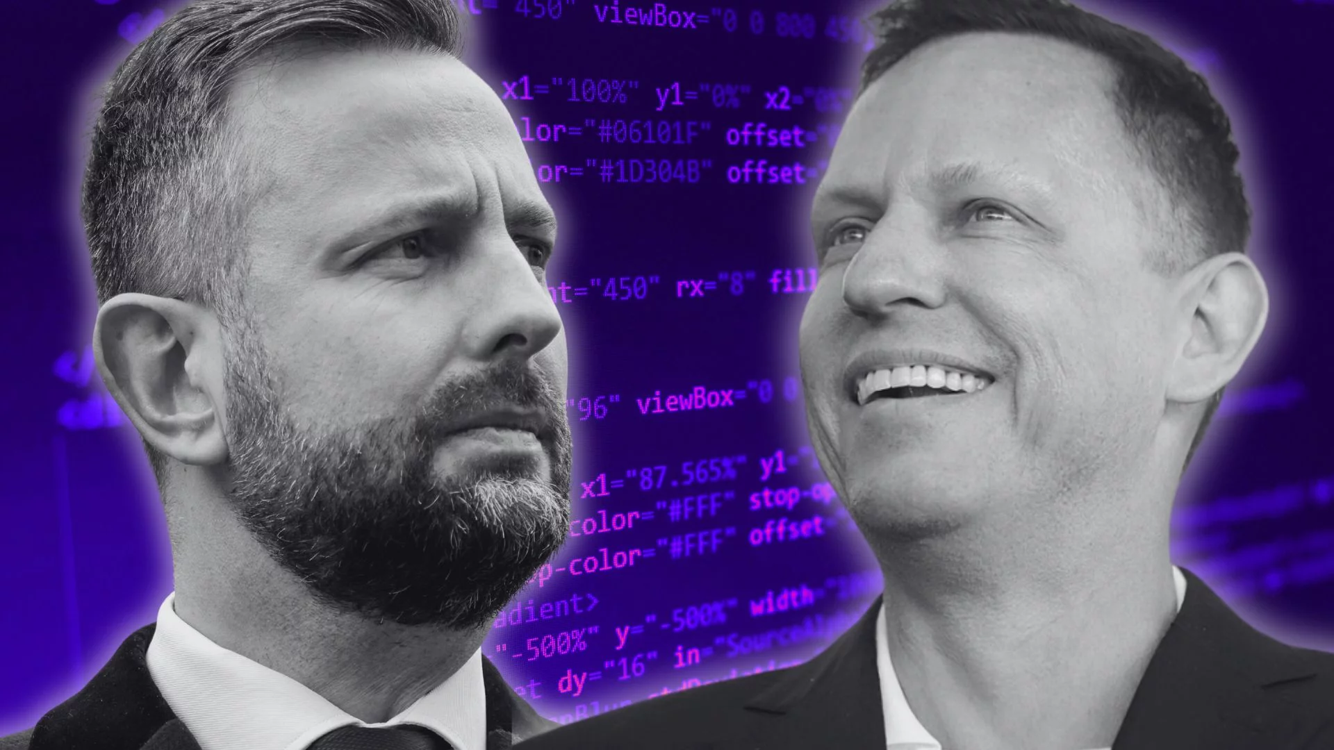 Peter Thiel, współzałożyciel Palantir oraz Władysław Kosiniak-Kamysz, szef Ministerstwa Obrony Narodowej.