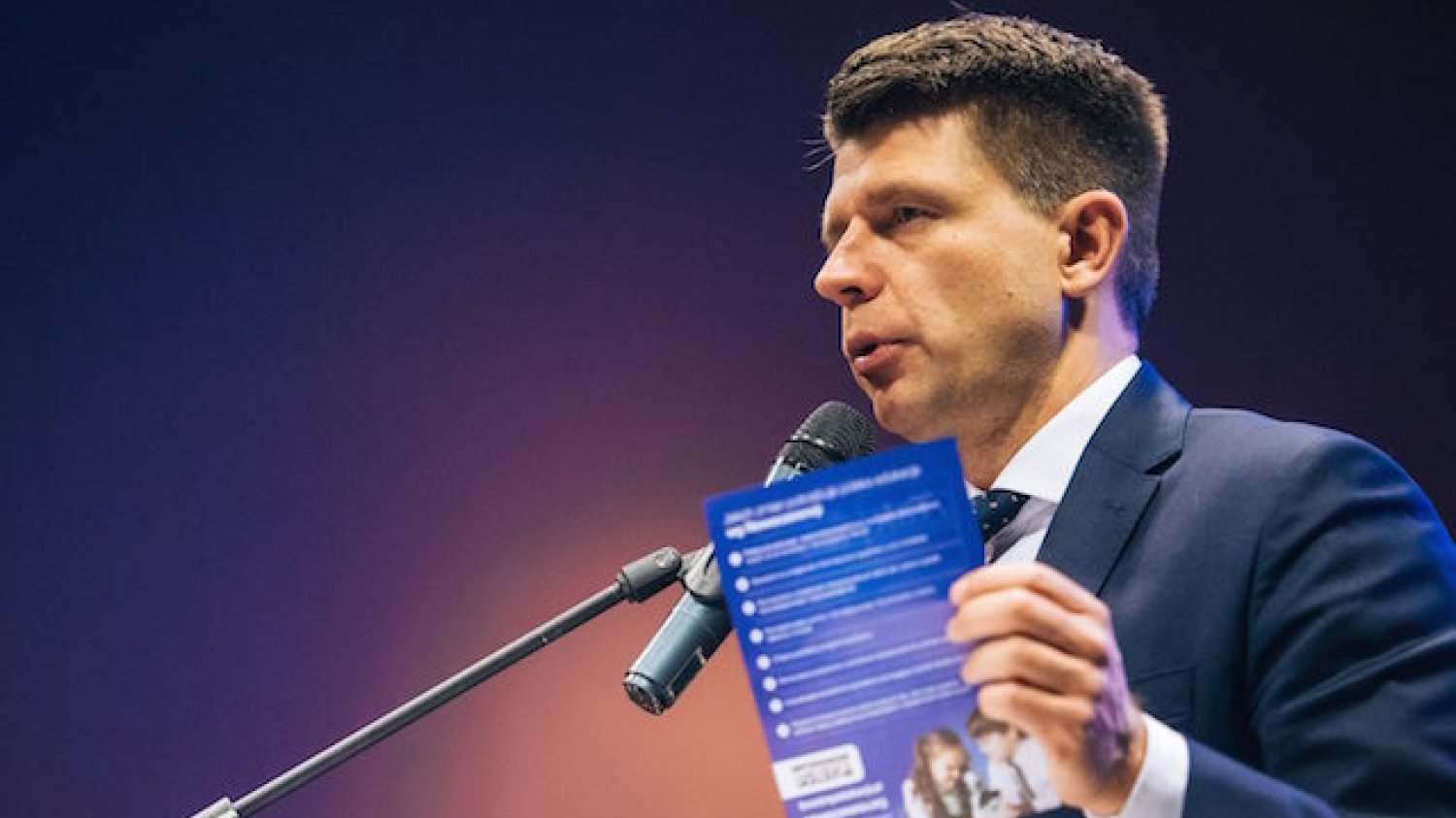 Ryszard Petru, prezes .Nowoczesnej.