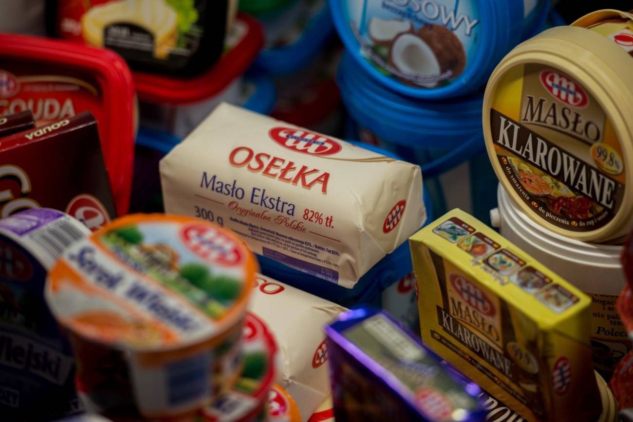 Kostka masła (osełka) i inne produkty tłuszczowe