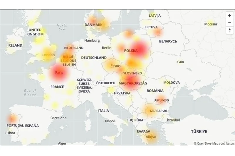 W Europie zrobiło się czerwono.