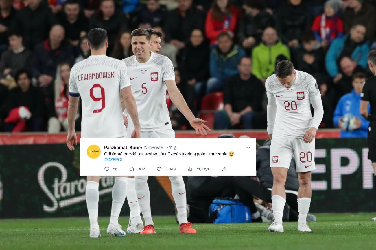Czechy - Polska 3:1. Nawet sponsor zakpił z wyniku.