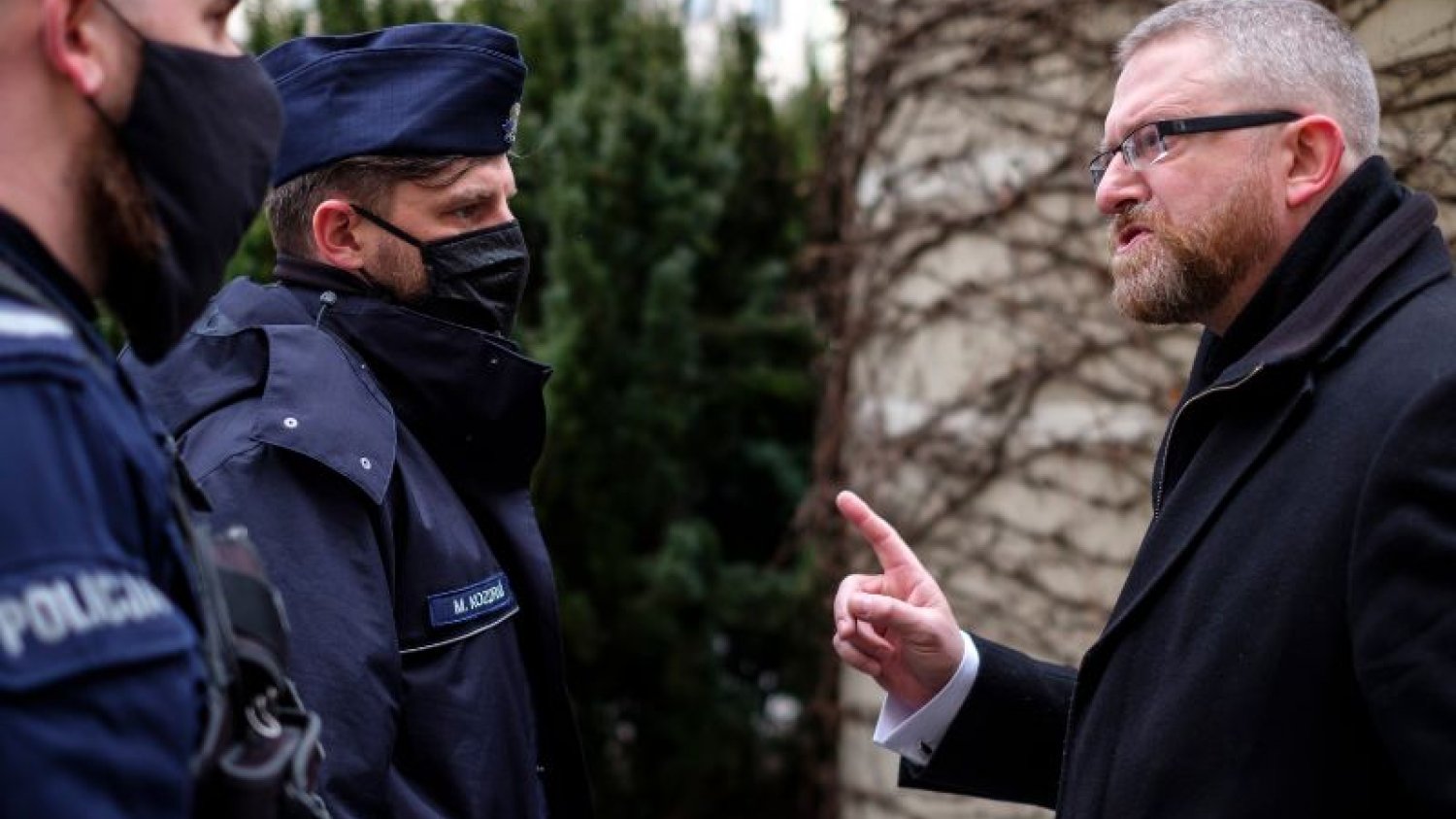 Grzegorz Braun był twarzą ostatniego protestu koronasceptyków.