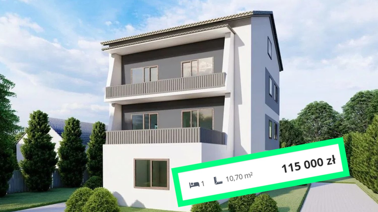 Jak zarobić na klockowatym domu na obrzeżach miasta? Nazwać go apartamentowcem i podzielić na mikromieszkania.