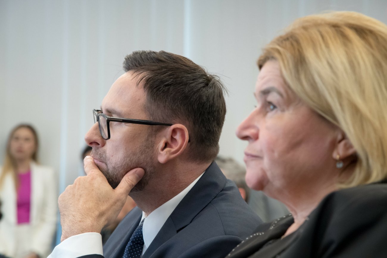 Daniel Obajtek i Zofia Paryła