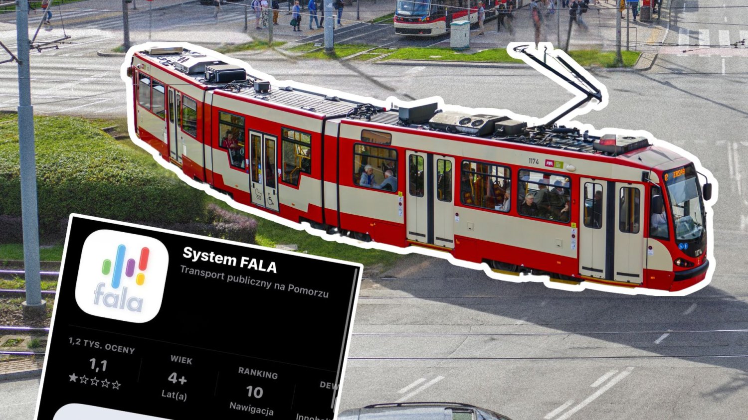 Tramwaj w Gdańsku, aplikacja System FALA.