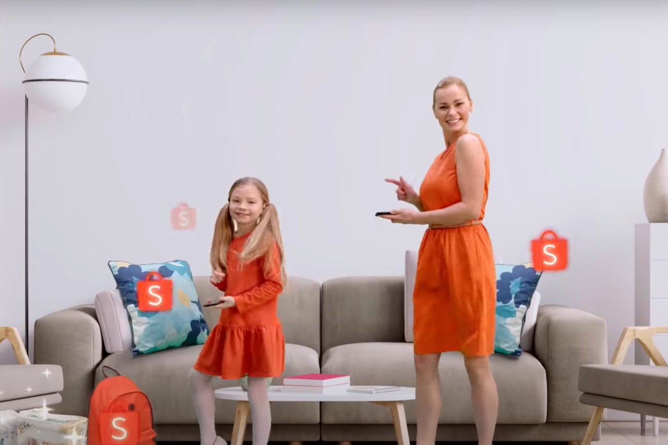 screen z reklamy Shopee Polska