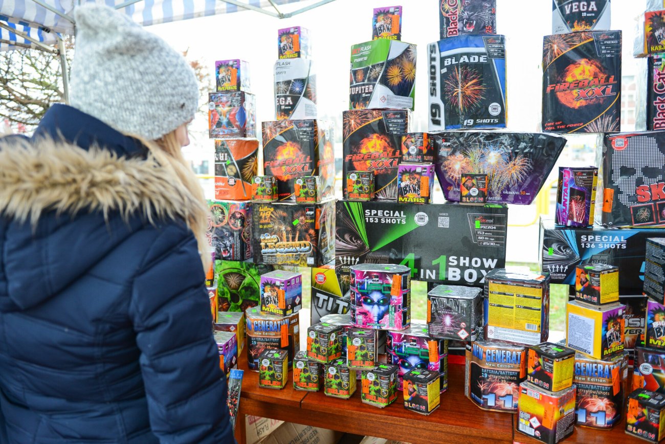 Stoisko z fajerwerkami