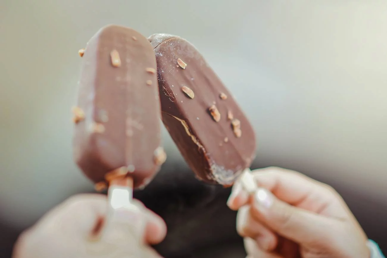 lody oblane czekoladą