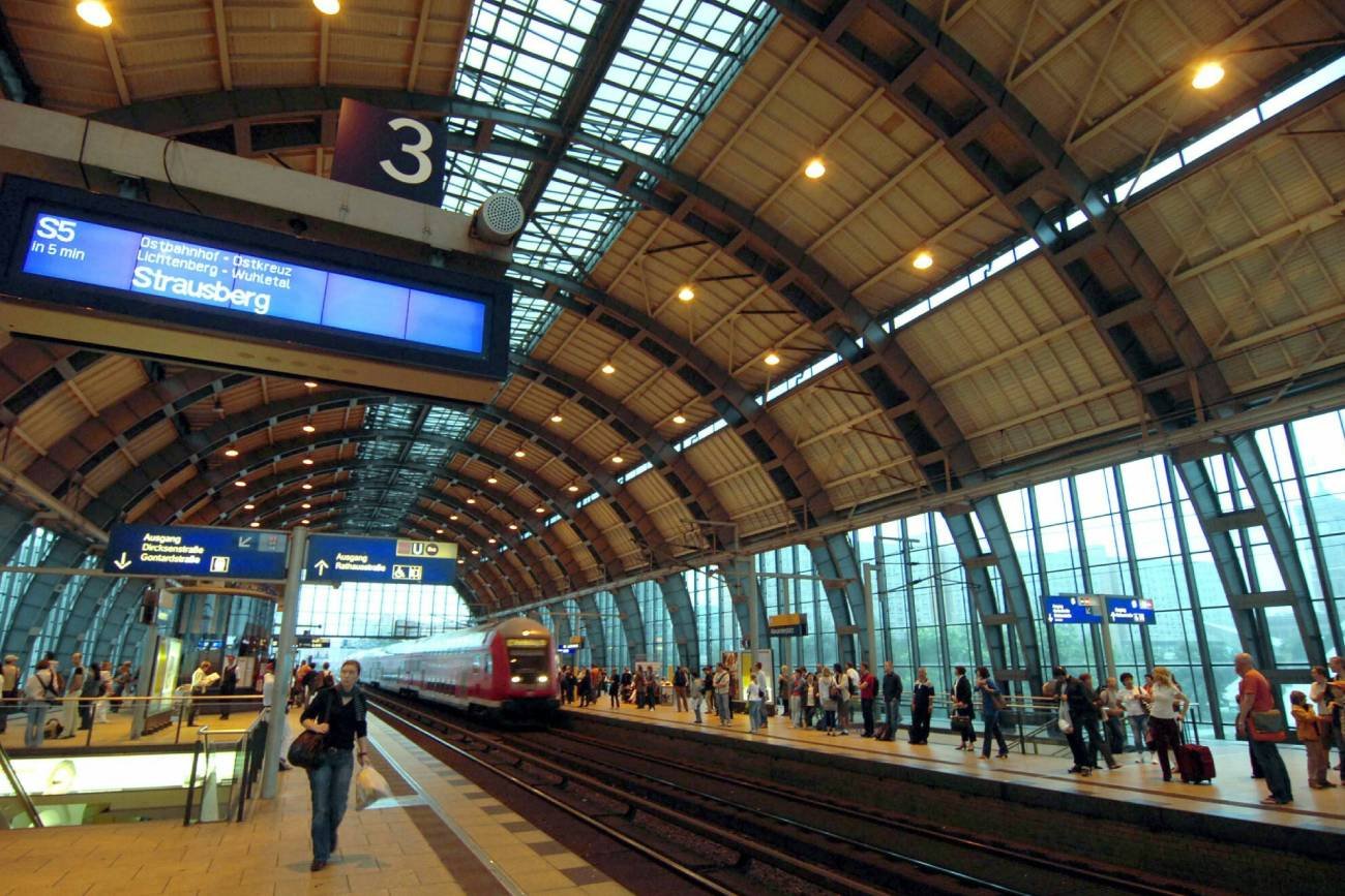 Peron dworca w Berlinie