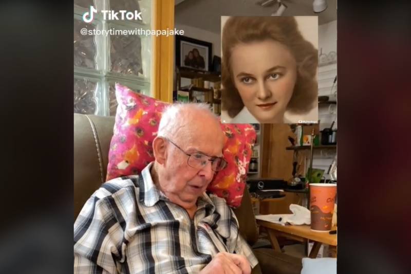 Dzięki współczesnej technologii 98-letni tiktoker Papa Jake mógł ponownie zobaczyć swoją zmarłą żonę.