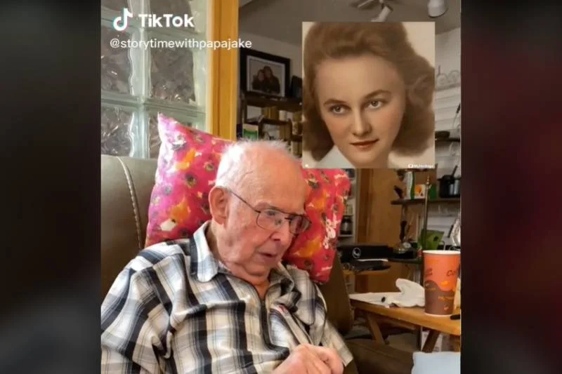 Dzięki współczesnej technologii 98-letni tiktoker Papa Jake mógł ponownie zobaczyć swoją zmarłą żonę.