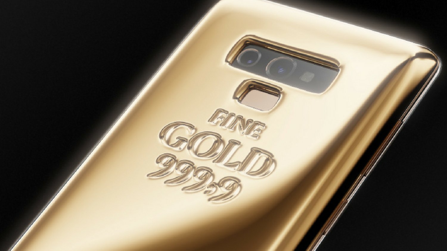 Kilogramowa wersja Samsunga Galaxy Note 9, smartfon z czystego złota.