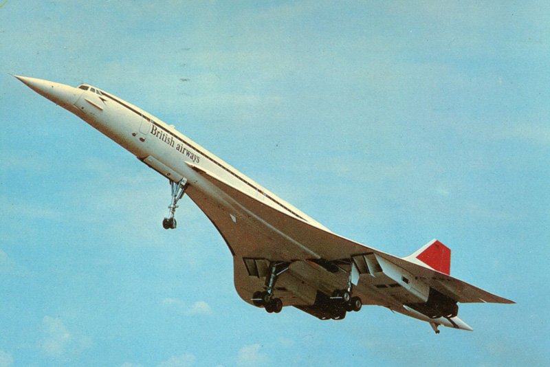 Concorde w powietrzu.