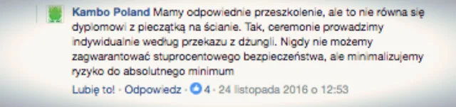 Szczerości organizatorom nie sposób odmówić