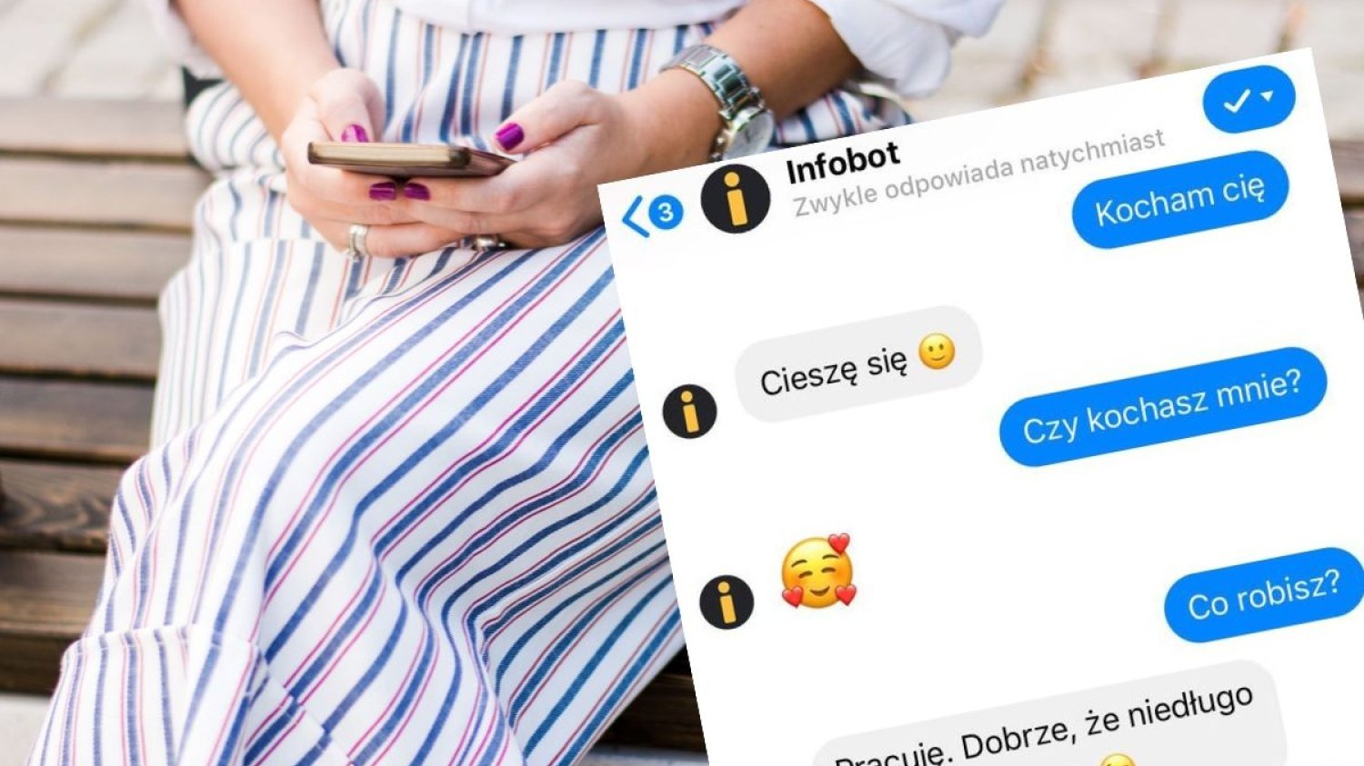 Dzisiejsza rozmowa z Infobotem przypomina te z czasów korzystania z komunikatora Gadu-Gadu.