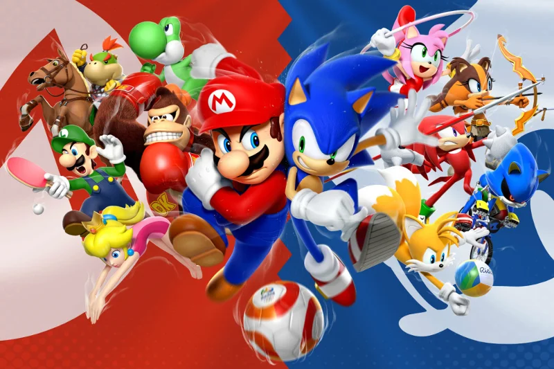 Wojna o klienta toczona między Nintendo i Segą w latach 90. w okresie 4. generacji konsol często nazywana jest przez graczy starciem Mario vs Sonik. Popularność gier z ich udziałem uczyniła z tych postaci maskotki 2 konkurentów