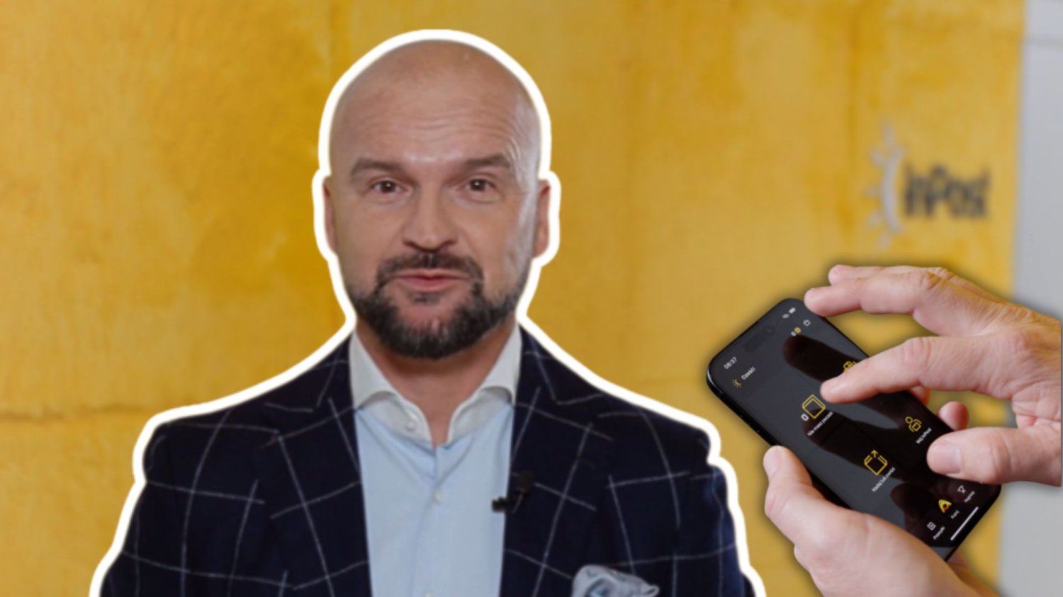 InPost wprowadza zakupy z AI. Von Halsky wywraca zasady gry. Rafał Brzoska, aplikacja i logo InPost.