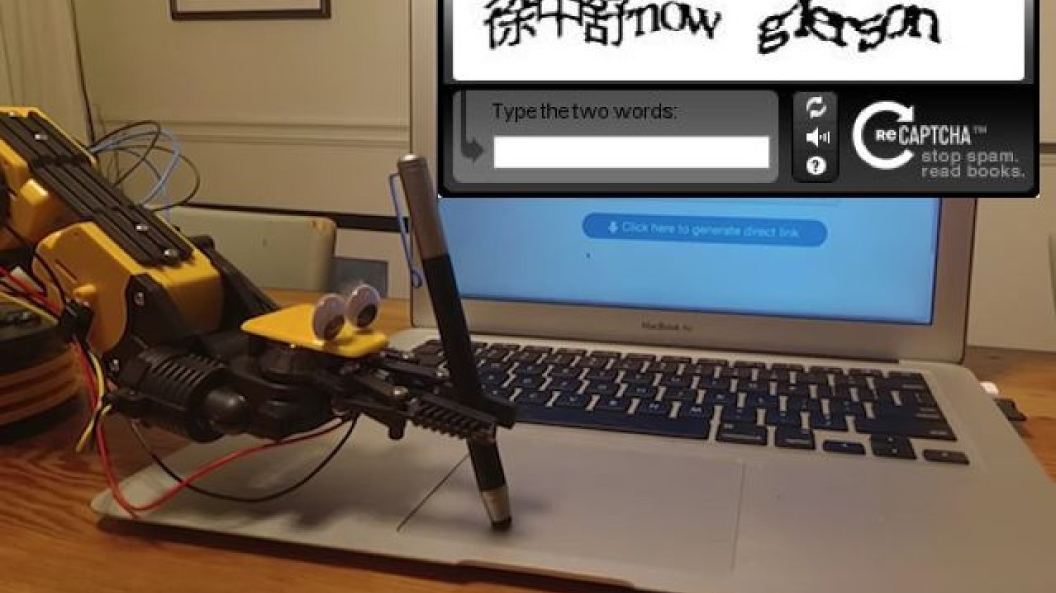 Robot w trakcie wyzwania.