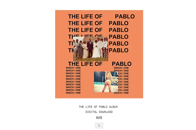 Tak wygląda oficjalny sklep Kanye Westa.