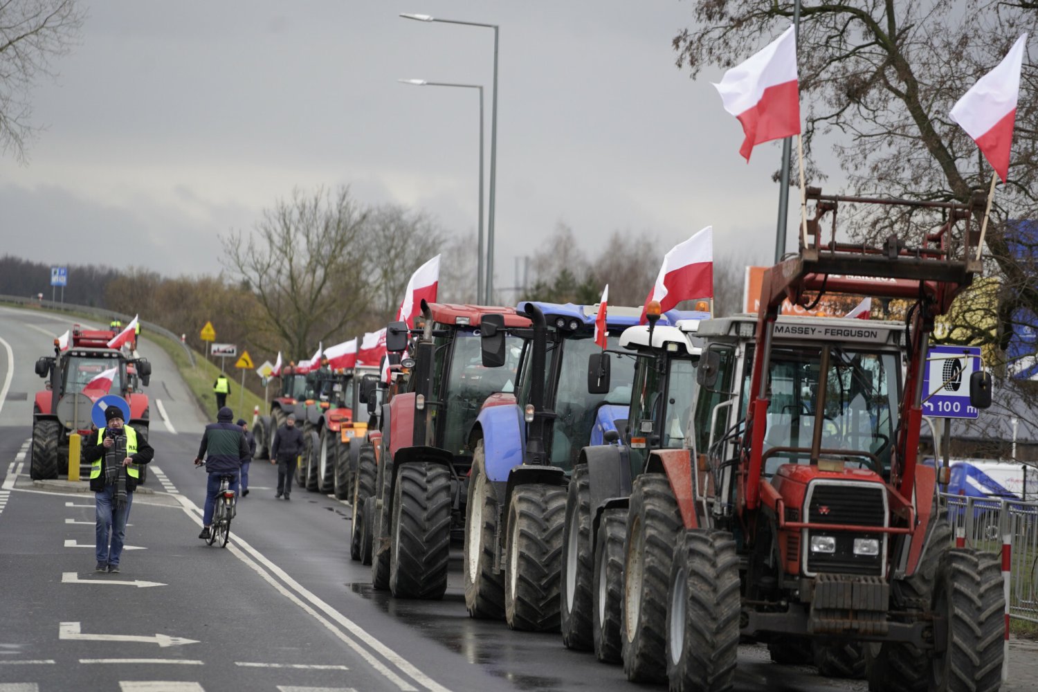 Blokady dróg na Mazowszu – protest rolników