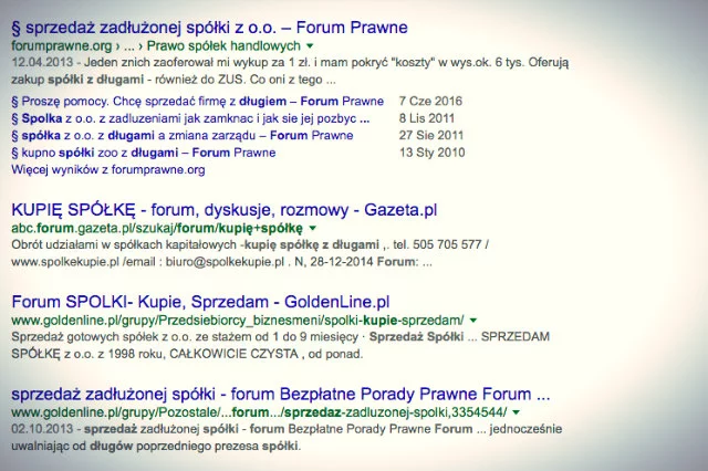 Sprawa sprzedaży firm z długami nurtuje wielu internautów