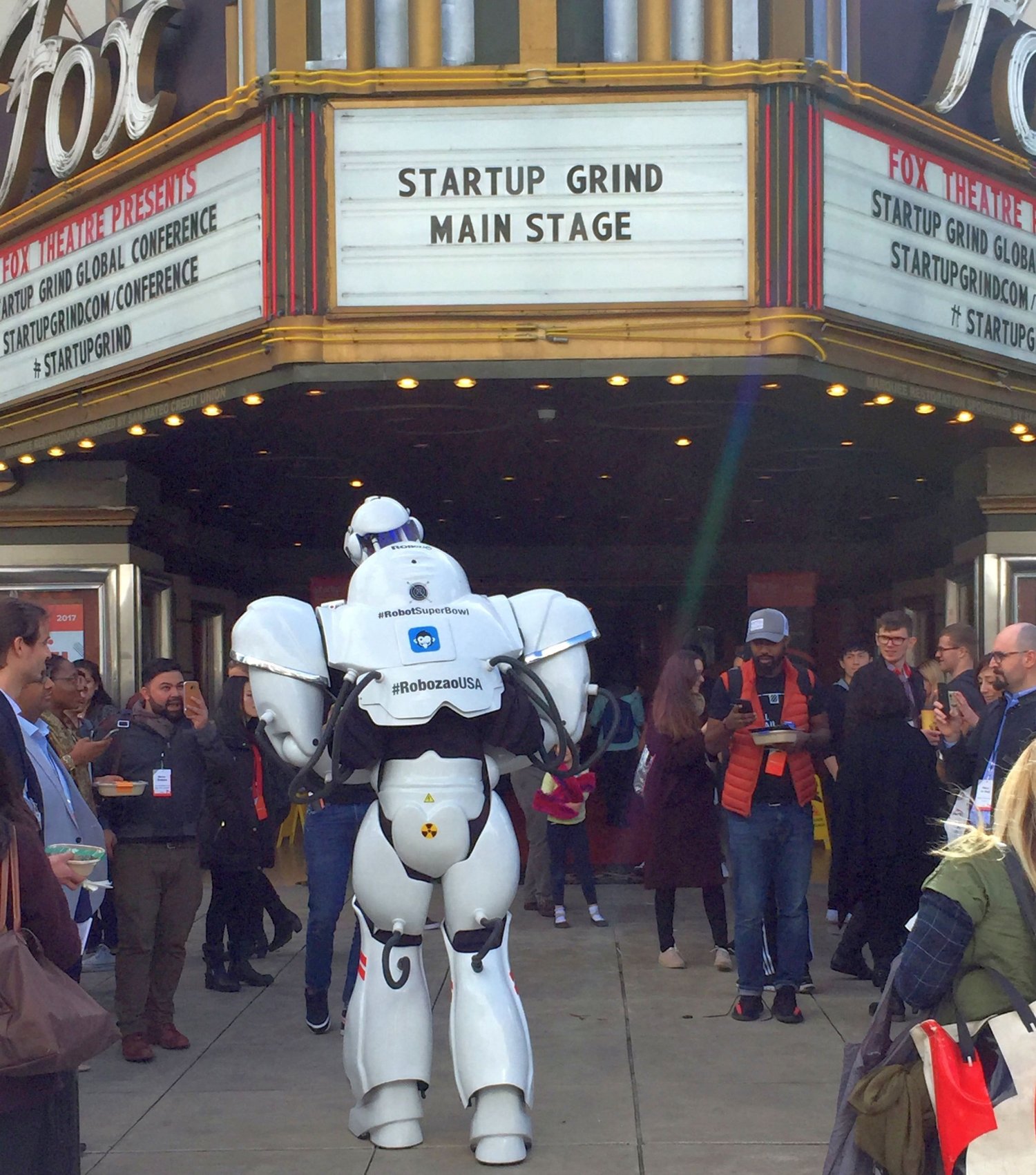 Startup Grind Global Conference, 2017, Redwood City, wejście głowne