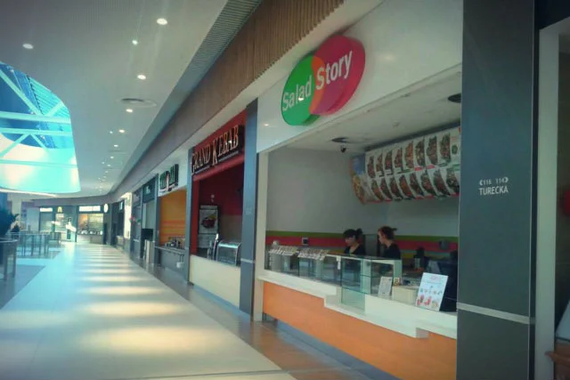Salad Story możemy spotkać w większość galerii handlowych w Polsce