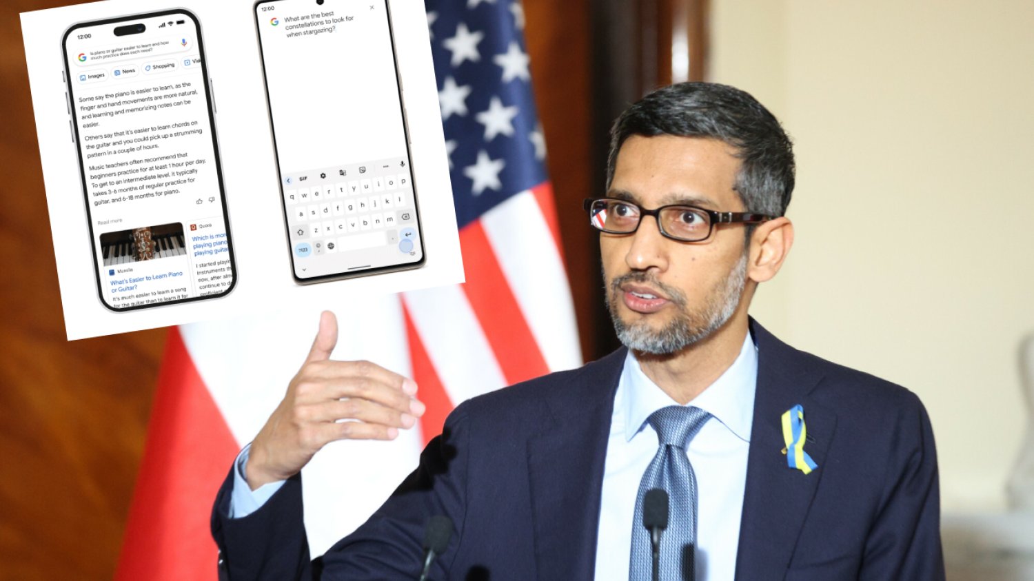 Sundar Pichai jest dyrektorem generalnym Google'a