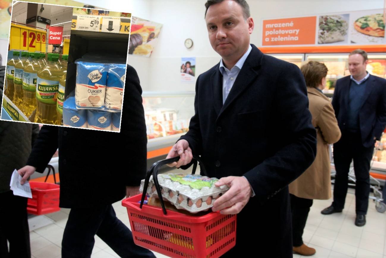 Andrzej Duda w Biedronce