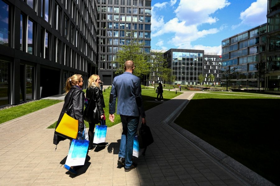 "Mordor", czyli zabudowana siedzibami korporacji część Mokotowa.