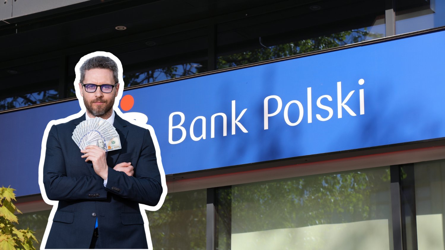 logo PKO BP, inwestor z pieniędzmi.
