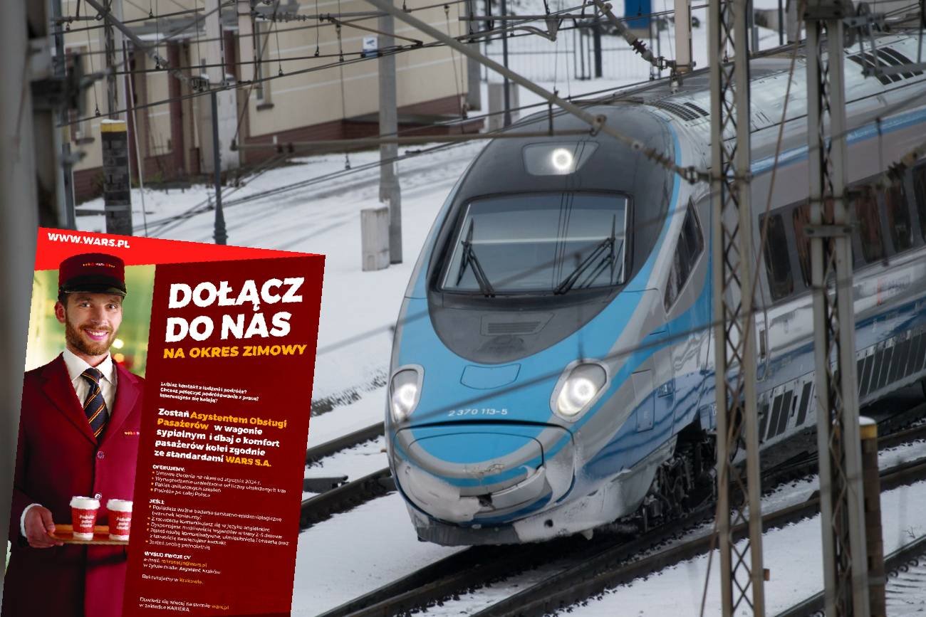 Pociąg PKP, plakat Wars.