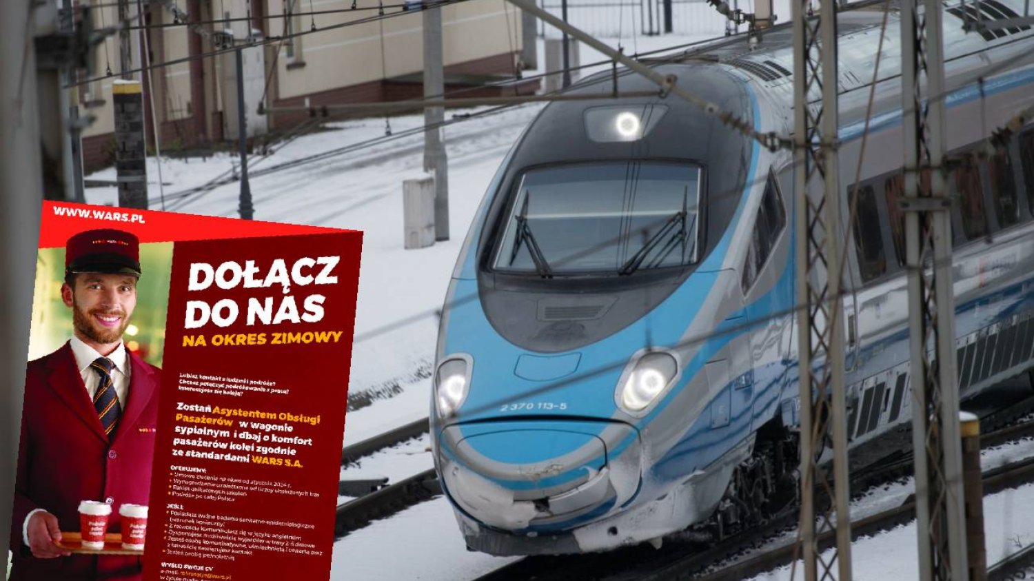 Pociąg PKP, plakat Wars.