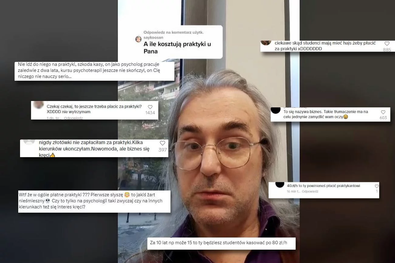 Ludzie krytykują ofertę i wypowiedzi terapeuty.