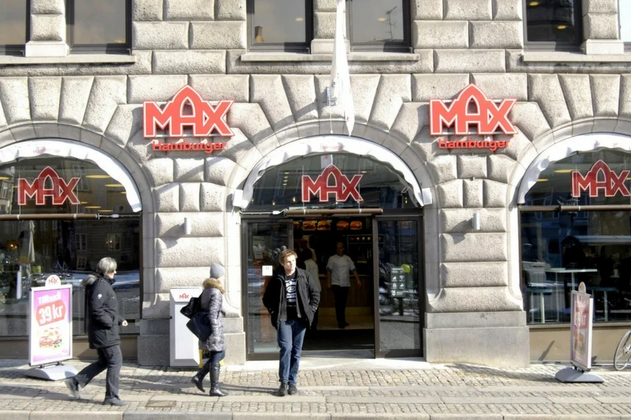 Restauracja Max Burgers w Kopenhadze.
