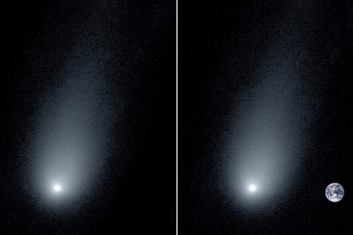 Nowy obraz komety międzygwiezdnej 2l / Borisov. Zdjęcie udało się zrobić czterem astronomom z Yale teleskopem na Hawajach.