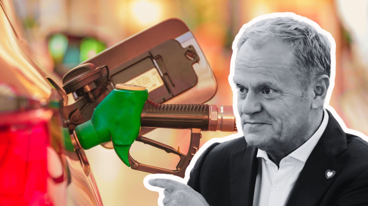 Jest decyzja ws. VAT-u na paliwa. Możemy odetchnąć, wiemy o ile stanieje benzyna i diesel premier Tusk na tle dystrybutora z paliwem