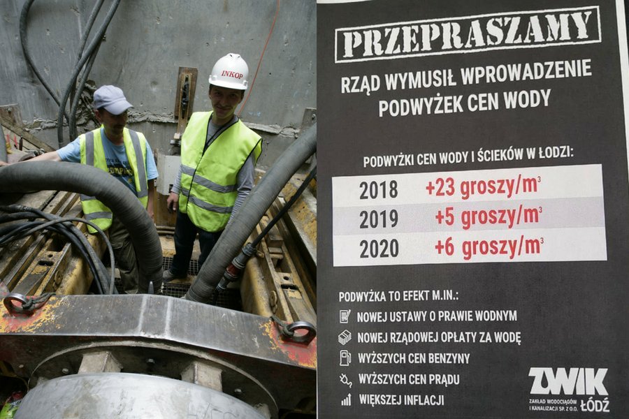 W sumie cena wody w Łodzi wzrośnie w ciągu trzech lat o jedną trzecią. Miejskie przedsiębiorstwo ZWIK wskazuje winnego - rząd PiS.