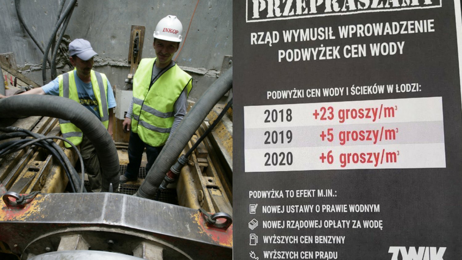 W sumie cena wody w Łodzi wzrośnie w ciągu trzech lat o jedną trzecią. Miejskie przedsiębiorstwo ZWIK wskazuje winnego - rząd PiS.