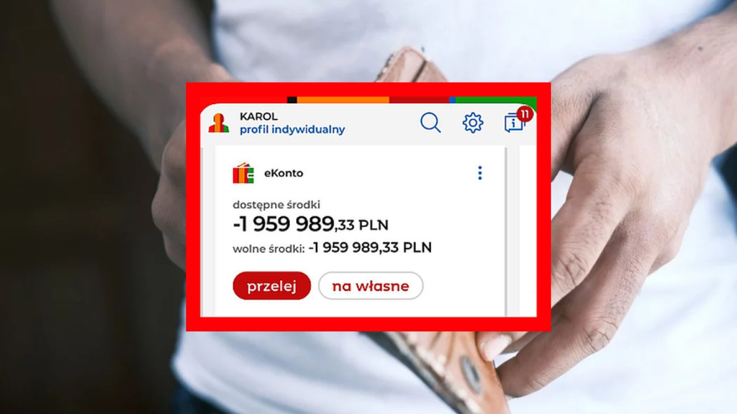 Jeden błąd banku i jesteś 2 miliony w plecy...