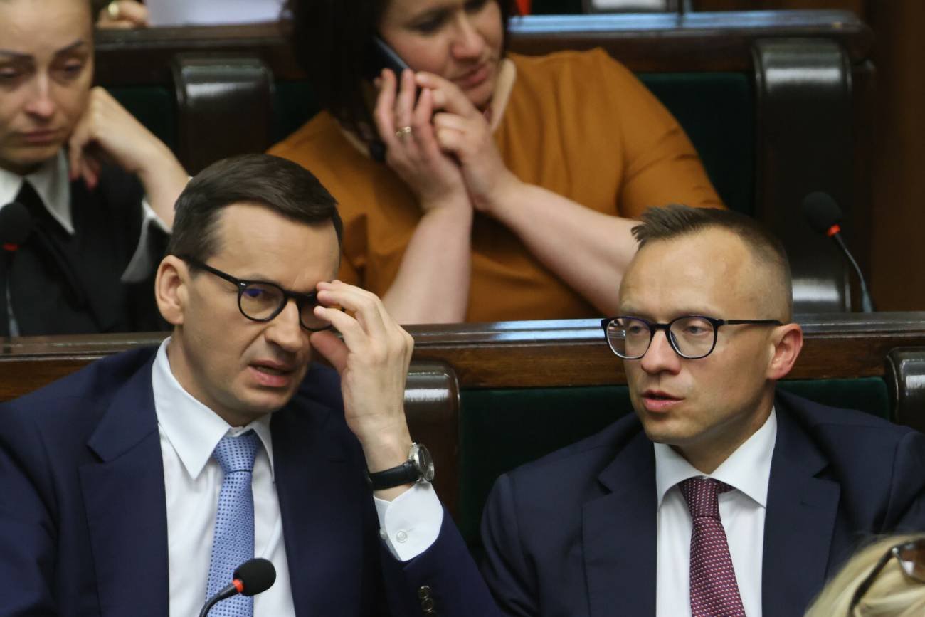 Mateusz Morawiecki i Artur Soboń