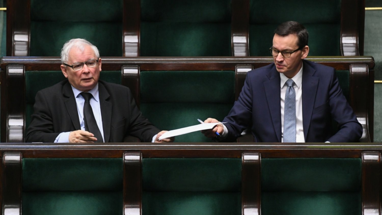 Jarosław Kaczyński, Mateusz Morawiecki.
