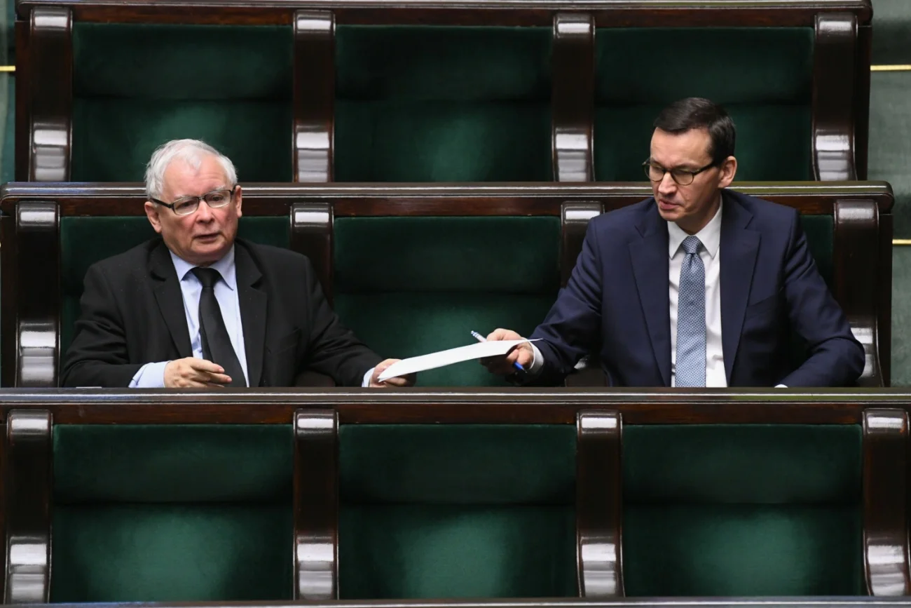 Jarosław Kaczyński, Mateusz Morawiecki.