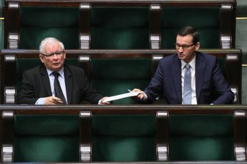 Jarosław Kaczyński, Mateusz Morawiecki.